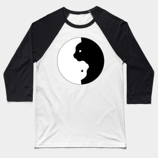 cat yin yang Baseball T-Shirt